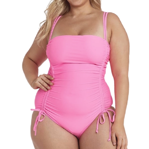 cyn and luca Other - Pink Ruched Swimsuit (0054)